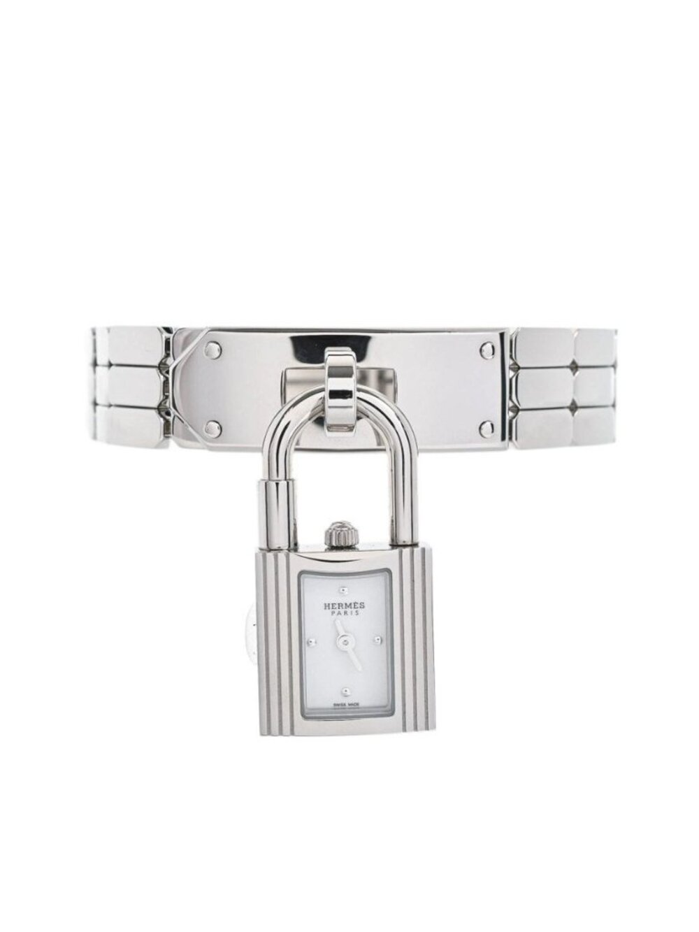 Hermes Watch Kelly Silver